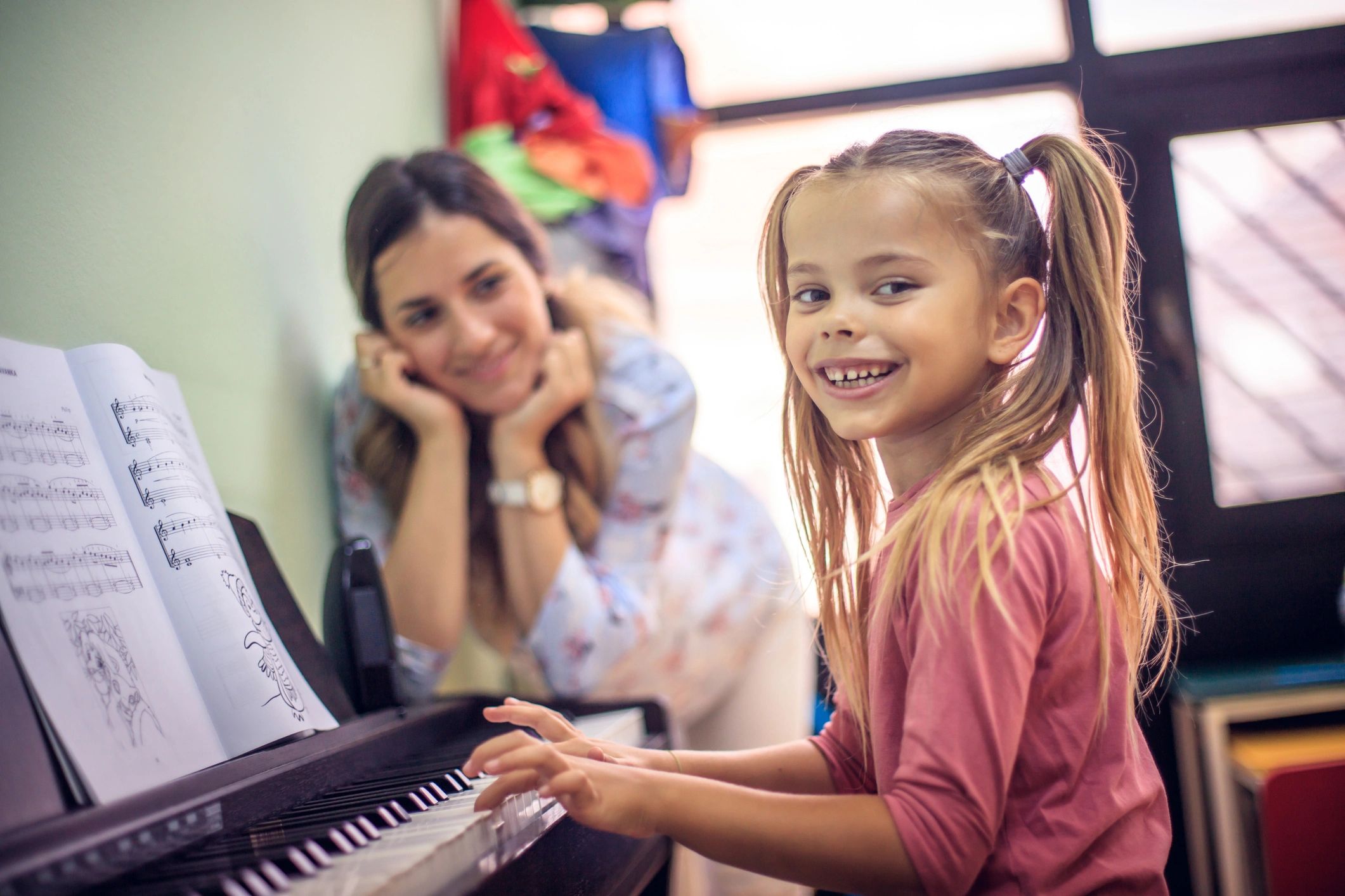 Satisfied voice training student